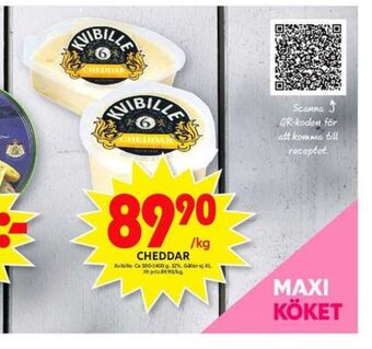 ICA Maxi Kvibille cheddar erbjuda