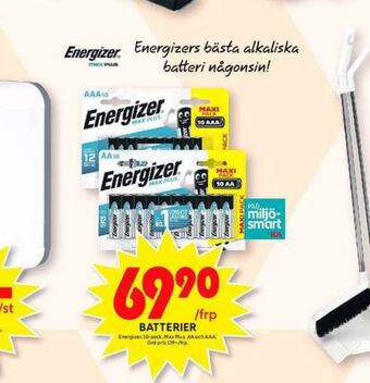 ICA Maxi Energizer batterier erbjuda