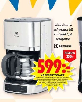 ICA Maxi Electrolux kaffebryggare erbjuda