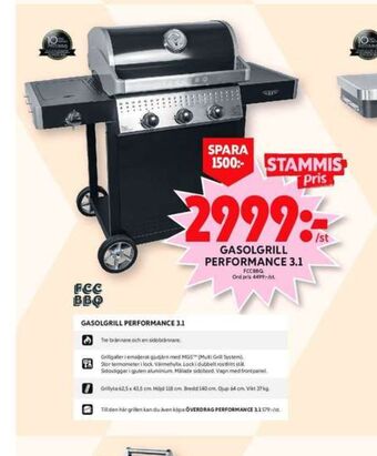 ICA Maxi Fcc bbq gasolgrill erbjuda