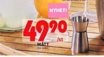ICA Maxi Ica drinksmåtglas erbjuda