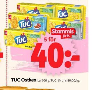ICA Supermarket Tuc kex erbjuda