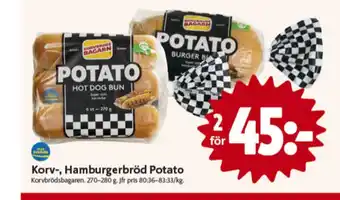 ICA Nära Potato korvbröd erbjuda