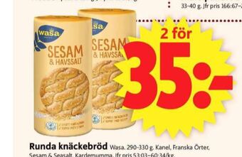 ICA Supermarket Runda knäckebröd erbjuda