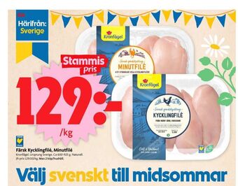 ICA Supermarket Kronfågel kycklingfilé erbjuda