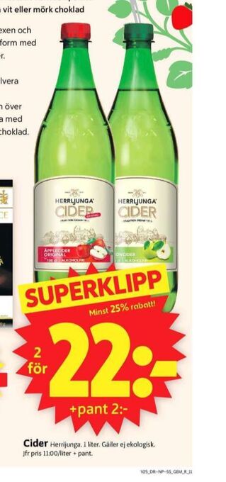 ICA Supermarket Herrljunga cider erbjuda