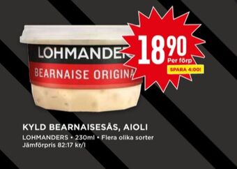 Willys Lohmanders aioli erbjuda
