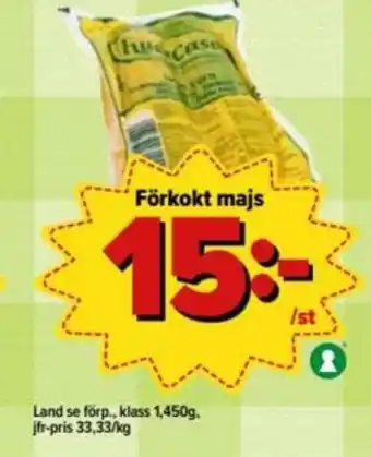 Östenssons Förkokt majs erbjuda