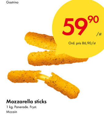 Snabbgross Mozzarella sticks erbjuda