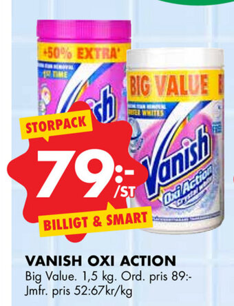 ÖoB Vanish oxi action erbjuda