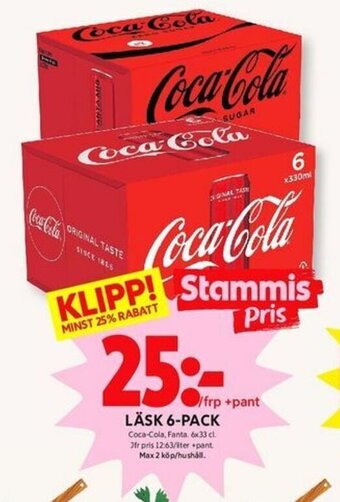 ICA Kvantum Läsk 6-pack erbjuda