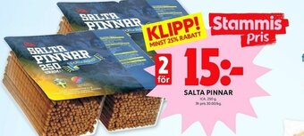 ICA Kvantum Salta pinnar erbjuda