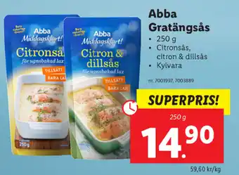 Lidl Abba gratängsås erbjuda
