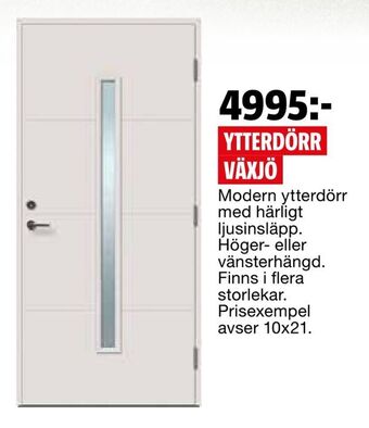 Bauhaus Ytterdörr växjö erbjuda