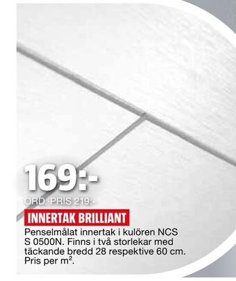 Bauhaus Innertak brilliant erbjuda