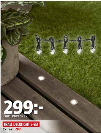 Bauhaus Trall decklight 5-set erbjuda