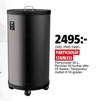 Bauhaus Partycooler stainless erbjuda