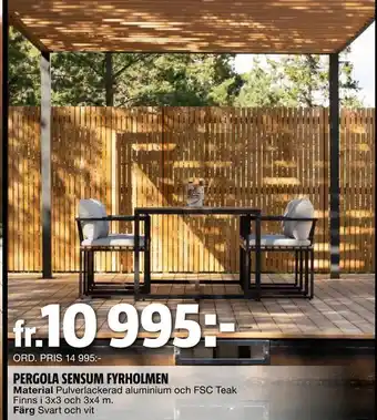Pergola sensum fyrholmen