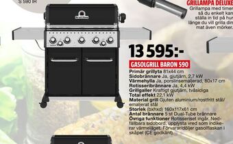 Bauhaus Gasolgrill baron 590 erbjuda