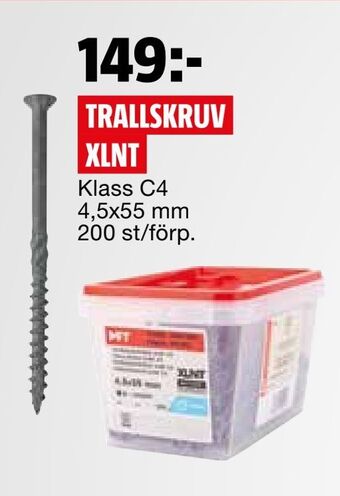 Bauhaus Trallskruv xlnt erbjuda