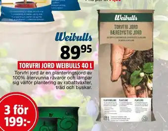 Torvfri jord weibulls 40 l