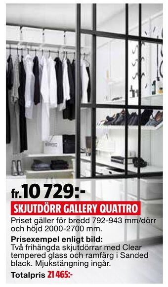 Bauhaus Skjutdörr gallery quattro erbjuda