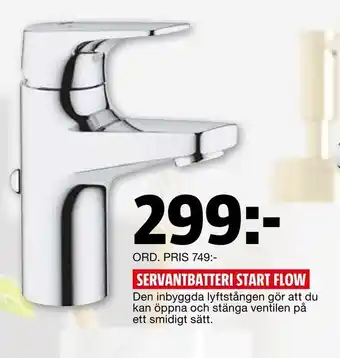 Bauhaus Servantbatteri start flow erbjuda