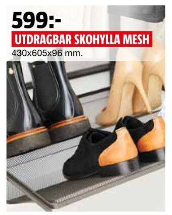 Bauhaus Utdragbar skohylla mesh erbjuda