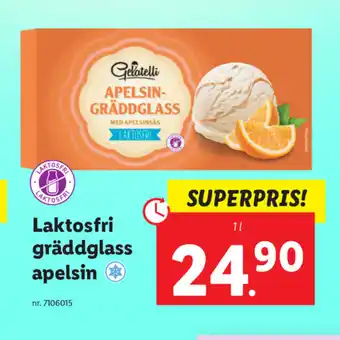 Lidl Laktosfri gräddglass apelsin erbjuda