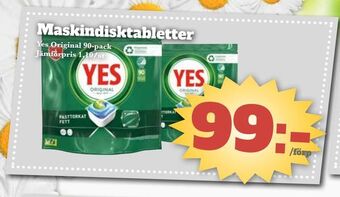 Bonum Matmarknad Maskindisktabletter erbjuda