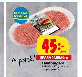 City Gross Hamburgare erbjuda