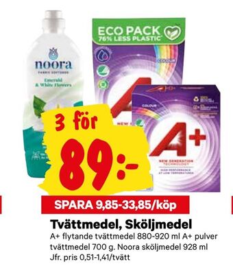 City Gross Tvättmedel, Sköljmedel erbjuda