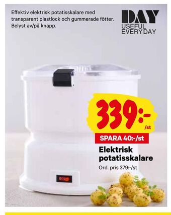 City Gross Elektrisk potatisskalare erbjuda