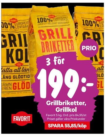 City Gross Grillbriketter, Grillkol erbjuda