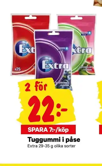 Tuggummi i påse