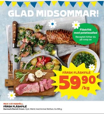 Coop Daglivs Färsk fläskfilé erbjuda