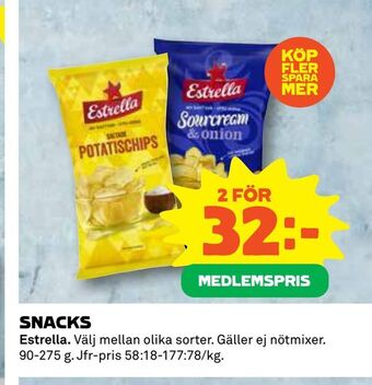 Coop Daglivs Snacks erbjuda
