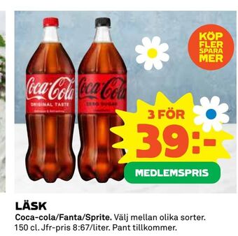 Coop Daglivs Läsk erbjuda