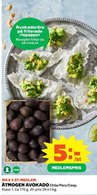 Coop Daglivs Ätmogen avokado erbjuda