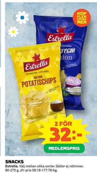 Coop Daglivs Snacks erbjuda