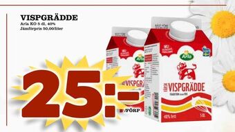 Din Mat Vispgrädde erbjuda