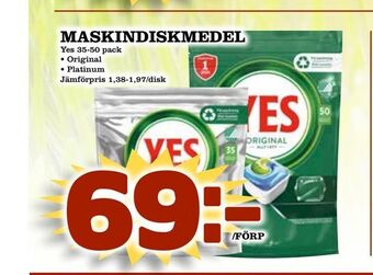 Din Mat Maskindiskmedel erbjuda
