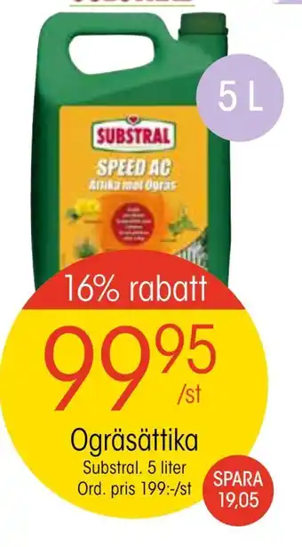EKO Ogräsättika. Substral erbjuda