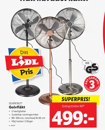 Lidl Golvfläkt erbjuda