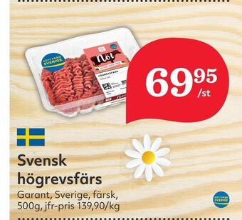 Hemköp Svensk högrevsfärs erbjuda