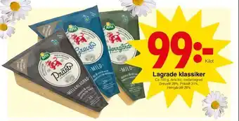 Matöppet Lagrade klassiker erbjuda