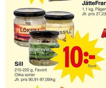 Matöppet Sill erbjuda