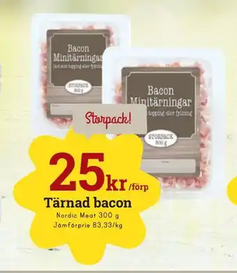 Tärnad bacon
