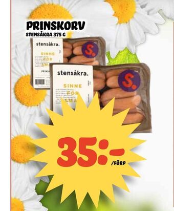 Nelins prinskorv erbjuda