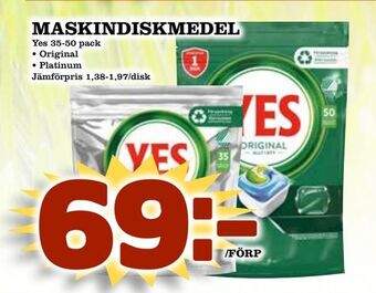 Nelins Maskindiskmedel erbjuda